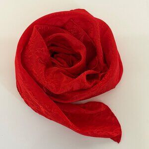 Red Scarf Abstract Marble Pattern 29.5 inch Square Vintage Timeless Classic